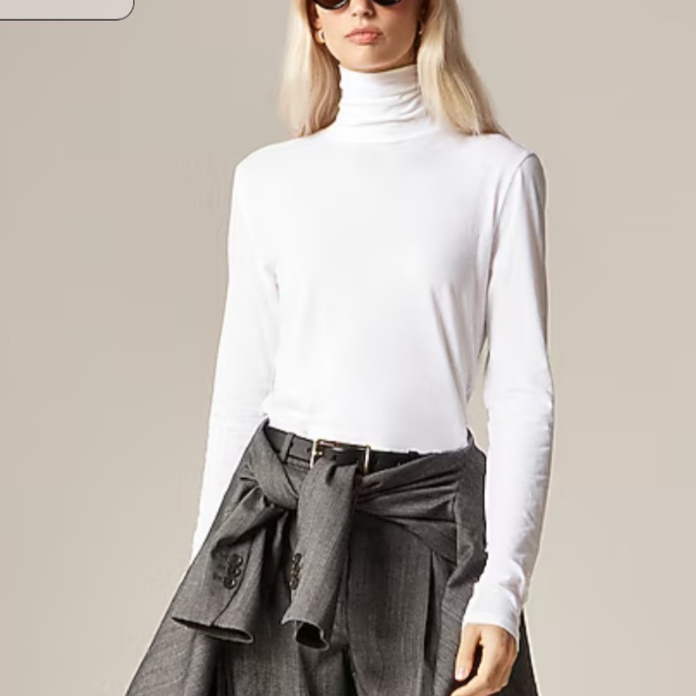 J crew Feather jersey turtleneck